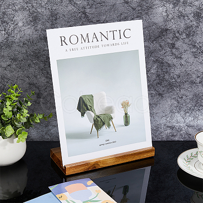 Wood Stainless Steel Display Stands ODIS-WH0010-51-1