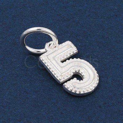 Number Series 925 Sterling Silver Charms STER-Q002-01F-1