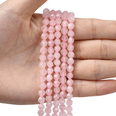 Natural Rose Quartz Beads Strands G-Z119-A41-01-1