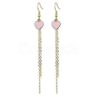 Alloy Enamel Dangle Earrings EJEW-JE06024-1