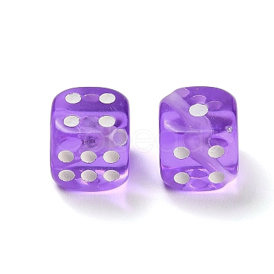 Spray Printed Transparent Acrylic Beads AC-CBA40CF-01D-1