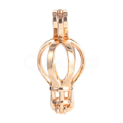 Alloy Bead Cage Pendants FIND-WH0097-32G-1
