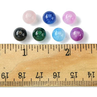 25Pcs Round Imitation Cat Eye Resin Beads RESI-FS0001-65D-1