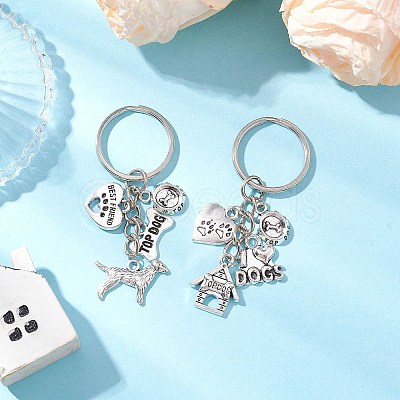 2Pcs Alloy Keychains KEYC-JKC01191-1