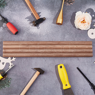 Round Walnut Wooden Sticks LS-WOOD-WH0034-27B-1