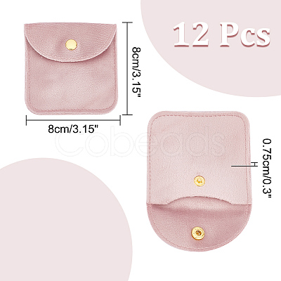 Nbeads 12Pcs Velvet Jewelry Storage Pouches ABAG-NB0001-92A-1