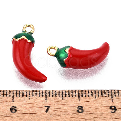 Brass Enamel Pendants X-KK-N257-51G-1