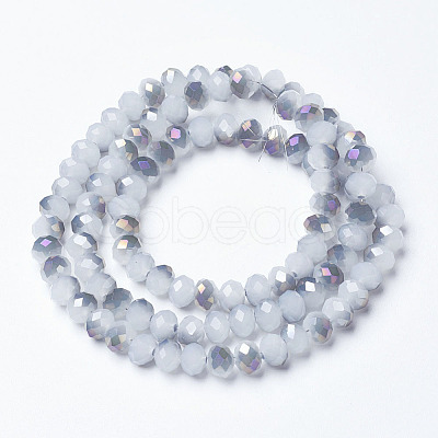 Electroplate Glass Beads Strands LS-EGLA-A034-J8mm-F05-1