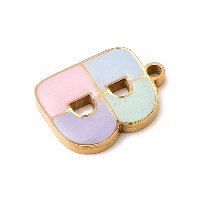 304 Stainless Steel Pendants STAS-K297-09B-G-1
