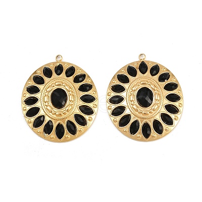 304 Stainless Steel Rhinestone Pendants STAS-I352-14G-03-1