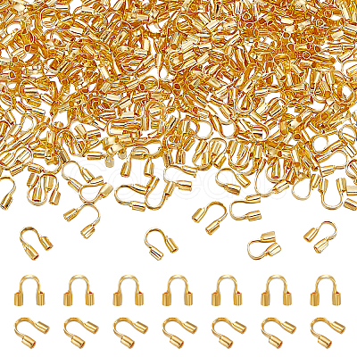 400Pcs Brass Wire Guardian and Protectors KK-LP0001-21G-1
