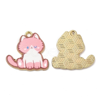 Alloy Enamel Pendants FIND-C037-20G-04-1