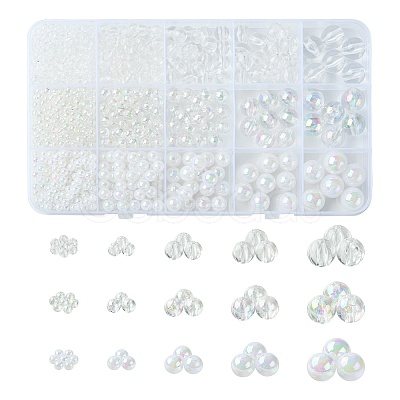 Mixed Styles Acrylic Beads OACR-CJ0002-02-1