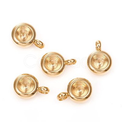201 Stainless Steel Pendant Rhinestone Settings STAS-G224-27G-1