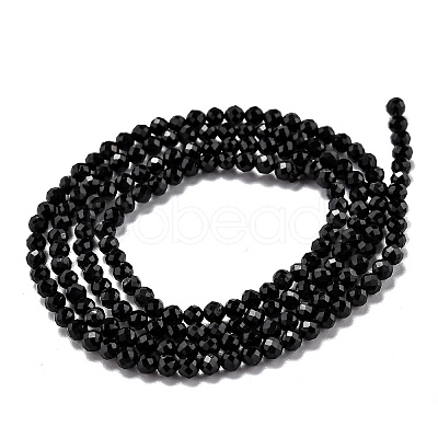 Natural Black Tourmaline Beads Strands LS-G-H266-11B-1