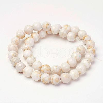 Natural Mashan Jade Beads Strands G-P232-01-F-4mm-1