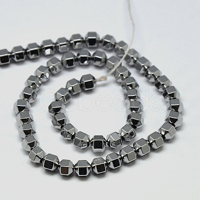 Electroplate Non-magnetic Synthetic Hematite Beads Strands G-I095-03-1
