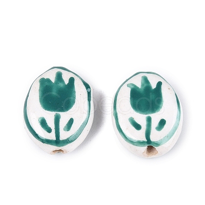 Handmade Porcelain Beads PORC-N013-10B-1