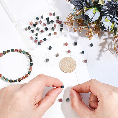 90Pcs Natural Indian Agate Beads G-PA0002-54-1