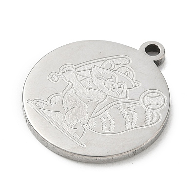 201 Stainless Steel Pendants SA-CBA3D3A-05P-08-1