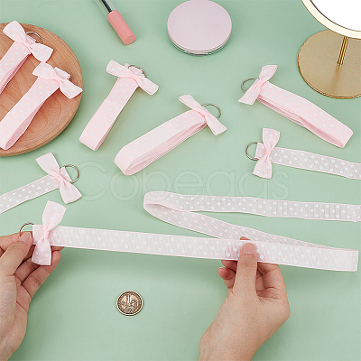 20Pcs Polyester Hairpin Hair Clip Holder Storage Organizer Hanging Ribbon AJEW-FG0005-80-1