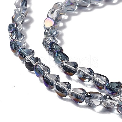 Electroplate Glass Beads Strands EGLA-L038-HR03-1