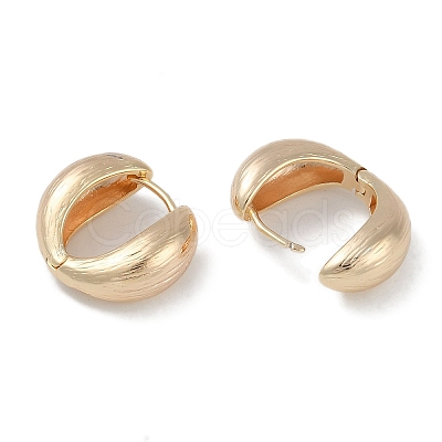 Brass Hoop Earrings EJEW-L292-020G-1