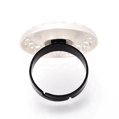 Adjustable Alloy & Iron Bezel Cup Ring Base with Rotatable Tray MAK-T012-05S-1