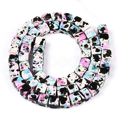 Spray Painted Synthetic Turquoise Beads Strands TURQ-T004-13B-1