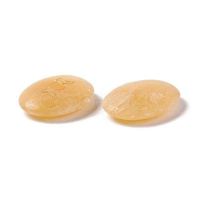 Natural & Synthetic Mixed Gemstone Healing Massage Palm Stones G-E579-03-1
