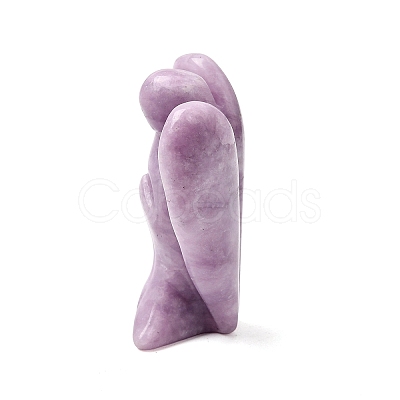 Natural Lepidolite Angel Figurine DJEW-N006-01A-05-1