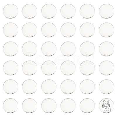 120Pcs 304 Stainless Steel Stamping Blank Tag Cabochons STAS-UN0055-71A-1