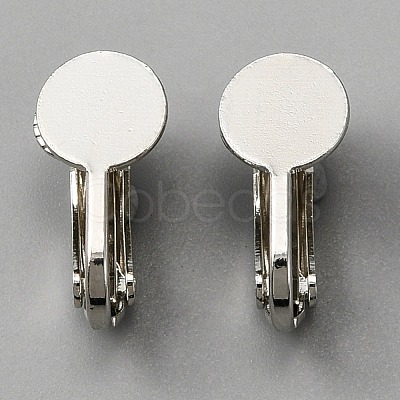 Brass Clip on Earring Findings KK-WH0047-67P-1