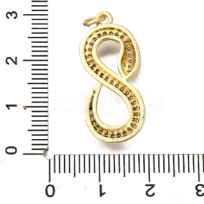 Brass Micro Pave Cubic Zirconia Pendants KK-I724-A08-1