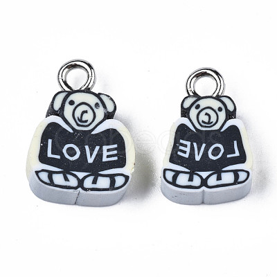 Handmade Polymer Clay Charms CLAY-S096-024-1