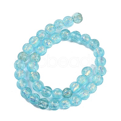 Handmade Foil Lampwork Beads Strands FOIL-K003-06A-07-1