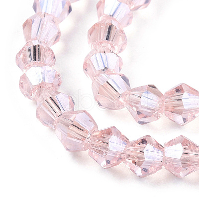 Transparent Electroplate Glass Beads Strands EGLA-A039-T2mm-A26-1
