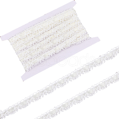 5 Yards Polyester Lace Ribbons SRIB-OC0001-11D-1