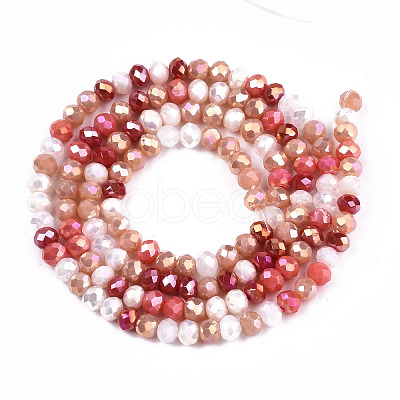 Opaque Glass Beads Strands X-GLAA-T006-12C-1