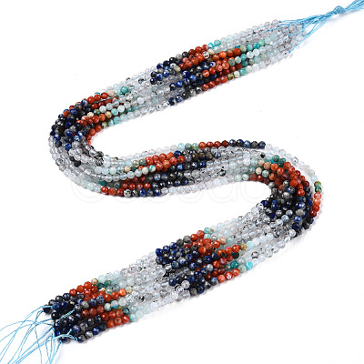 Natural & Synthetic Mixed Gemstone Beads Strands G-D080-A01-01-06-1