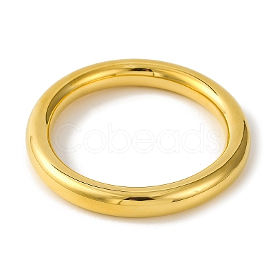 Ion Plating(IP) Plain 304 Stainless Steel Bangles for Women BJEW-B104-32C-G-1