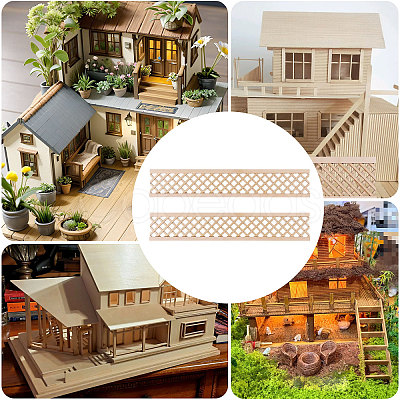 Wooden Fence and Courtyard Decoration DIY-WH0671-387A-1