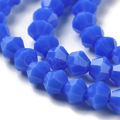 Opaque Solid Color Imitation Jade Glass Beads Strands GLAA-F029-P4mm-11-1