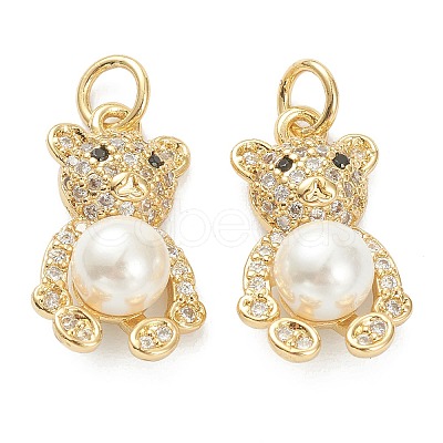 Brass Micro Pave Cubic Zirconia Pendants LS-ZIRC-J041-06-1