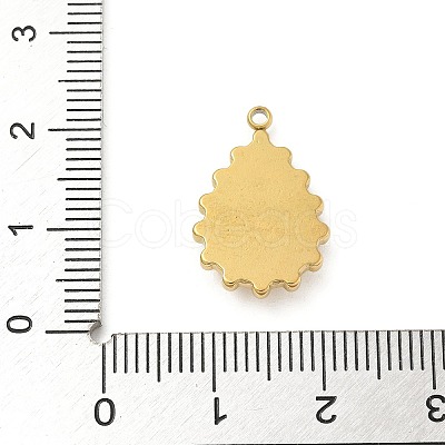 304 Stainless Steel Rhinestone Pendants STAS-I322-27G-04-1