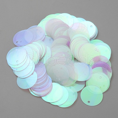 Rainbow Iridescent PVC Paillette/Sequins Pendants KY-WH0046-100D-1