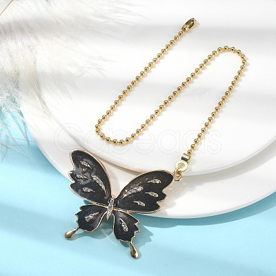 Butterfly Alloy Rhinestone Ceiling Fan Pull Chain Extenders FIND-JF00115-05-1