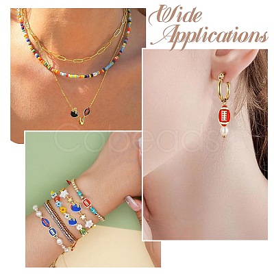 40Pcs 10 Styles Zinc Alloy Enamel Beads FIND-CJ0003-77-1