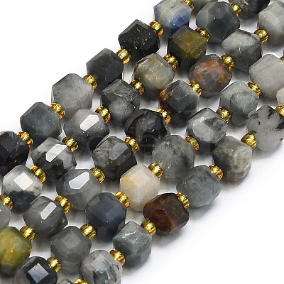 Natura Eagle Eye Stone Beads Strands G-I376-D49-01-1