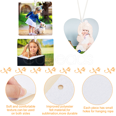 Felt Heat Transfer Printing Perfume Pieces Set DIY-WH0215-04C-1